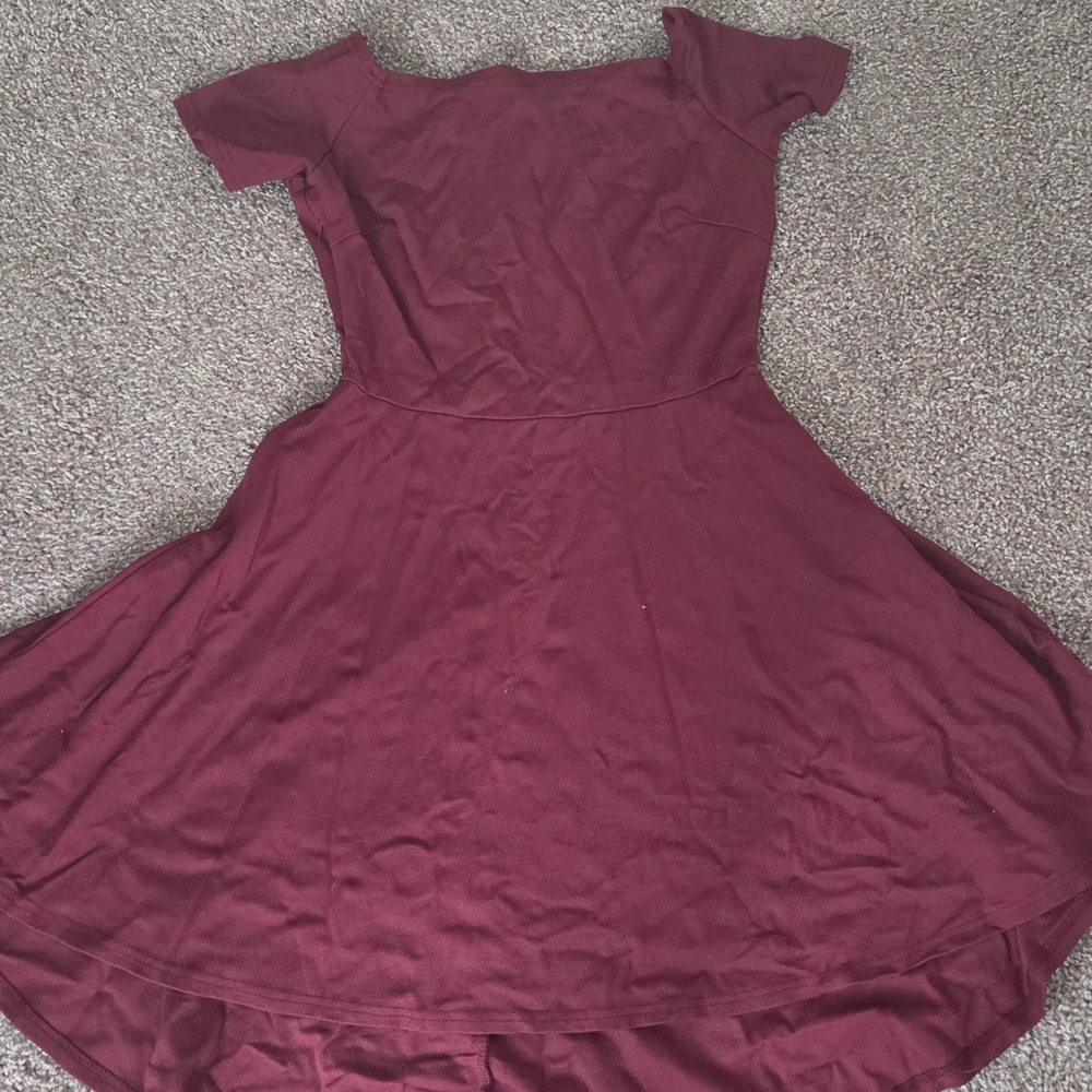 Chic Wine Mini Dress